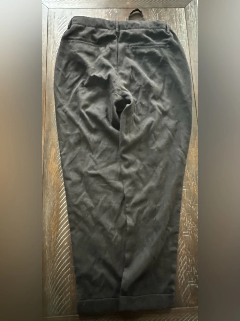 SHEIN Black Drawstring Pleated Men's Pants